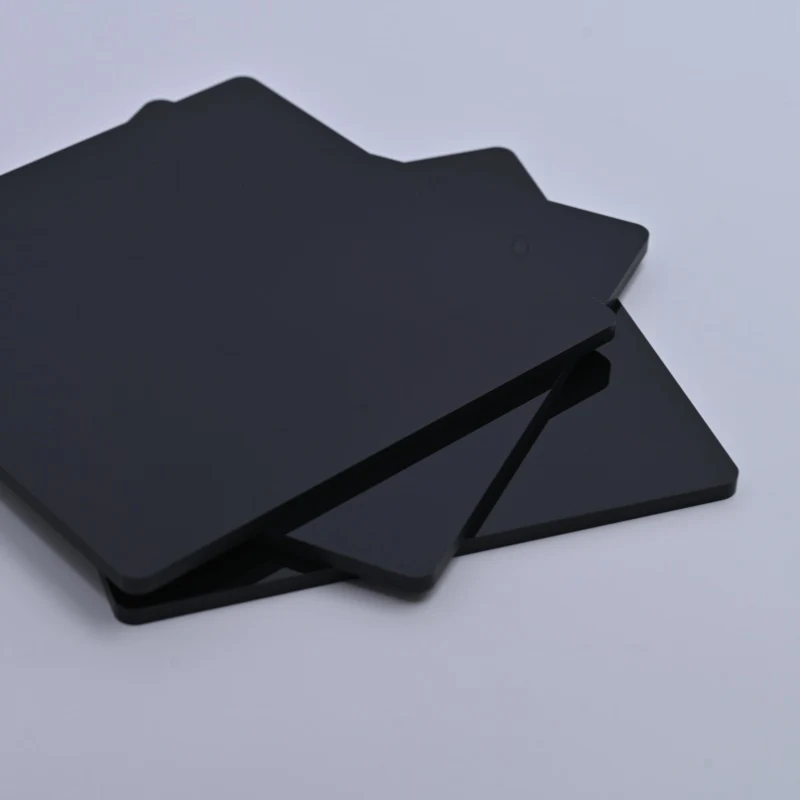 Feuille acrylique antistatique noire