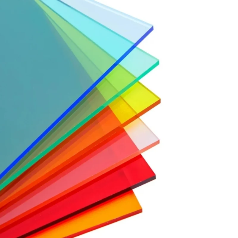 Feuille acrylique antistatique translucide
