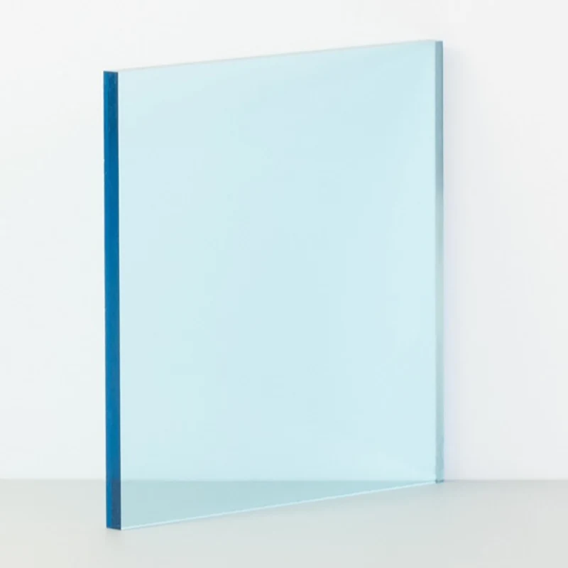 Feuille acrylique antistatique transparente
