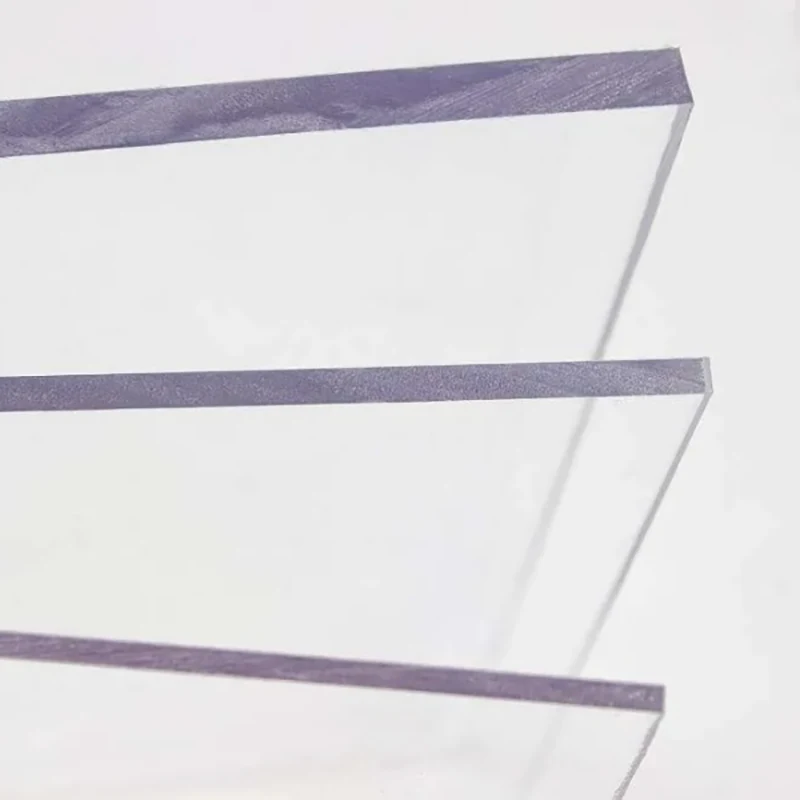 Feuille acrylique à revêtement dur transparent